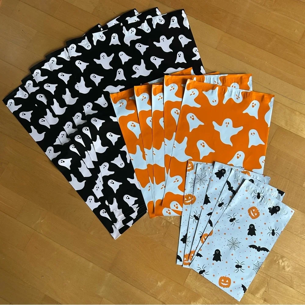 15 Count Polymailer Size Variety Bundle-HALLOWEEN 02 (5/6x9 + 5/10x13 + 5/14x19)